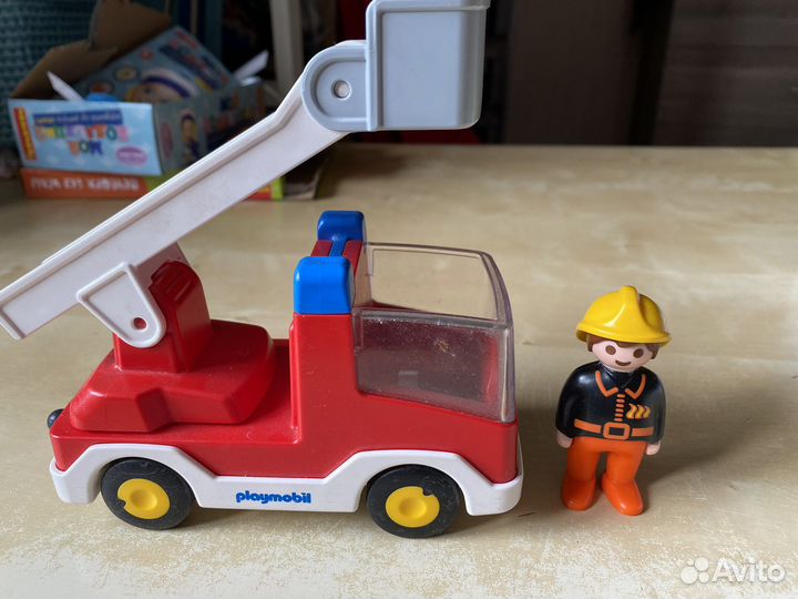 Пожарная машина playmobil и мотоцикл