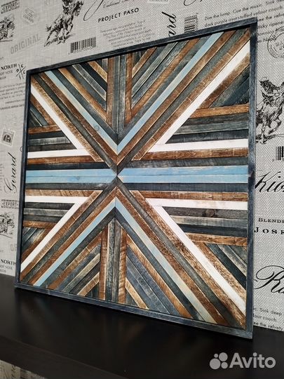 Картина из дерева. Скандинавский стиль. Бохо