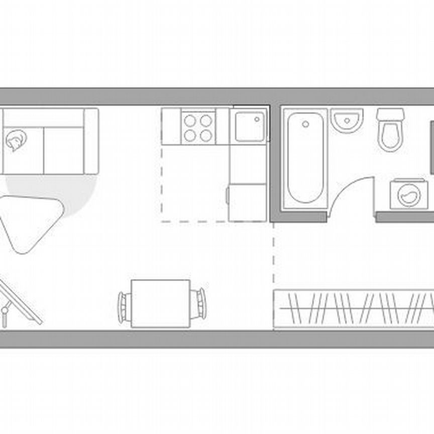 Квартира-студия, 26,3 м², 2/25 эт.