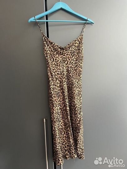 Платье комбинация Lime леопардовое