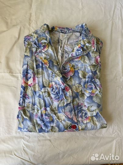 Легкий домашний халат ручной работы