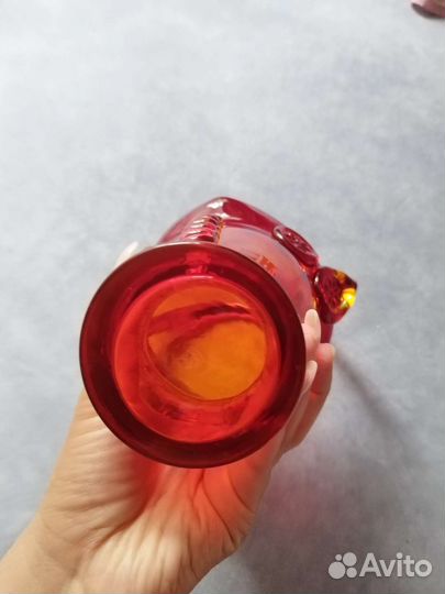 Конфетница цветное стекло СССР