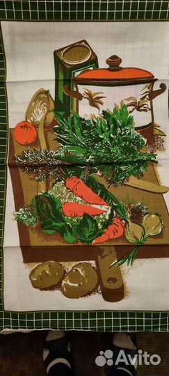 Льняные полотенца для кухни ссср, 6 штук