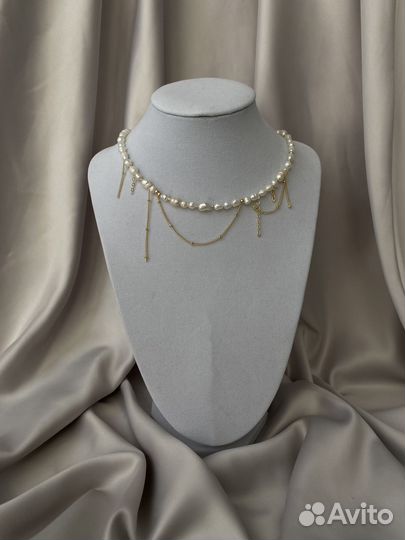 Чокер из жемчуга