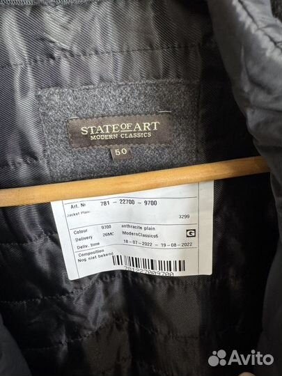 Пальто мужское state OF ART 50 новое