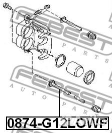 Втулка направляющая тормозного суппорта