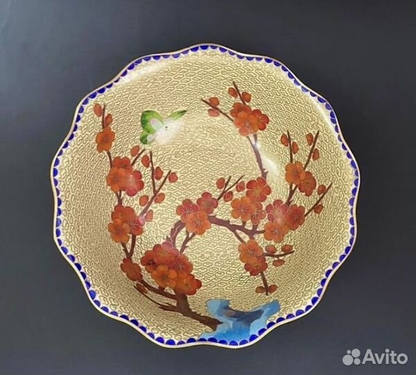 Клуазоне миска миски эмаль 17-21 см