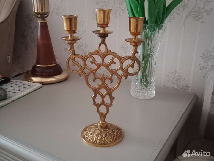 Подсвечник бронза СССР