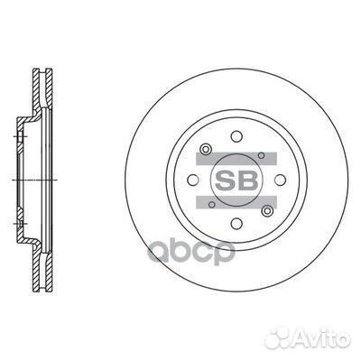 Диск тормозной SD4804 Sangsin brake