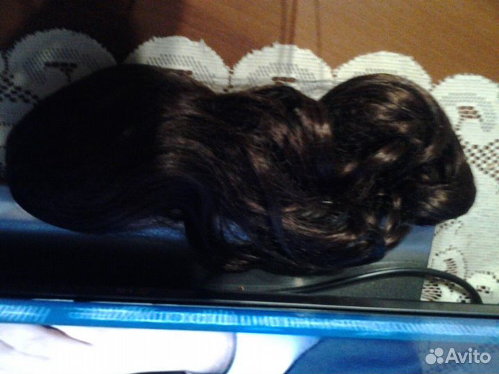 Шиньон из иск. волос на крабе