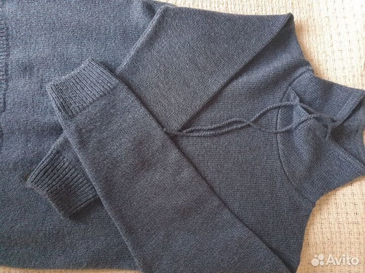 Свитер для мальчика 146-72. Синий меланж