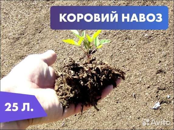 Удобрение коровий навоз в мешках 25 л