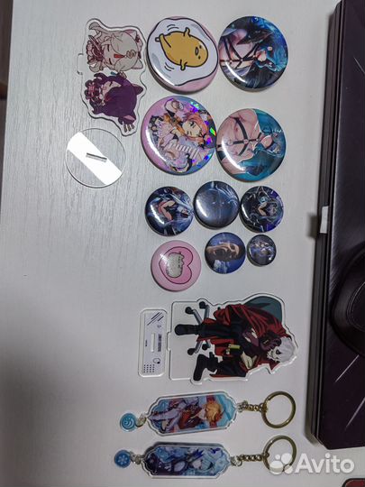 Аниме значки, брелки, манга. Цена за всё