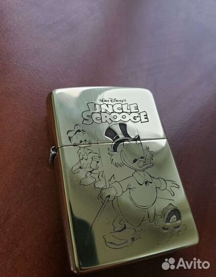 Зажигалка zippo с гравировкой Скрудж Макдак