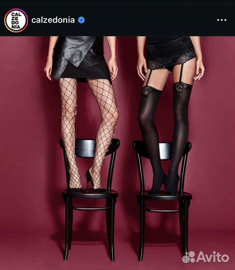 Чулки с поясом Calzedonia размер 3/4