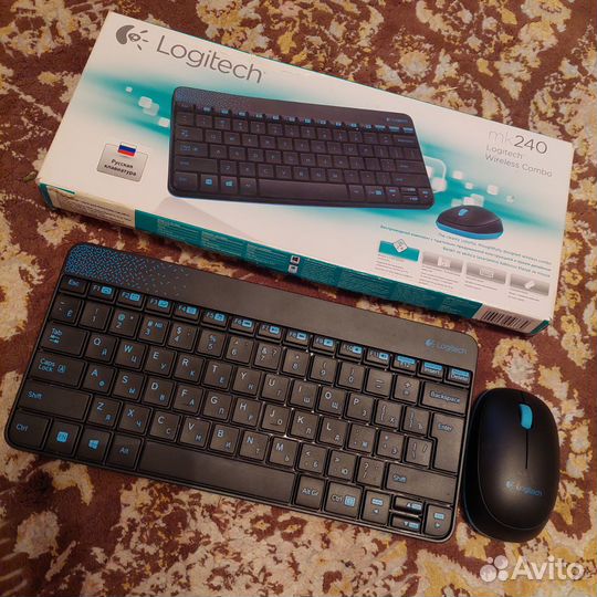 Клавиатура беспроводная и мышь Logitech mk240