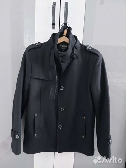 Пальто мужское черное