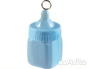 Грузик д/шара Бутылочка голубая 84гр