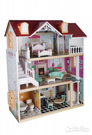 Домик кукольный с мебелью новый в коробке