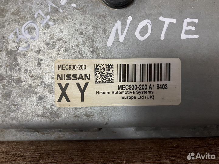 Блок управления двигателем Nissan Note E11