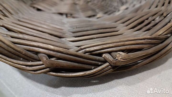 Плетёная корзина поднос для летних фотосессий