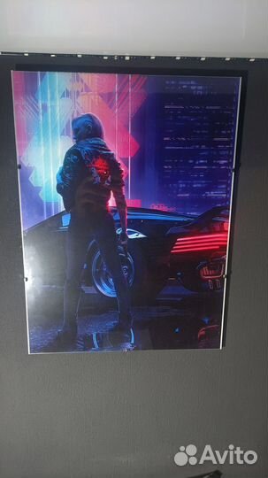 Картина 40х30 Cyberpunk 2077 - Киберпанк 2077