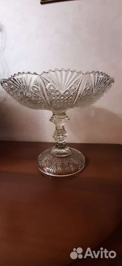 Ваза для фруктов хрусталь СССР