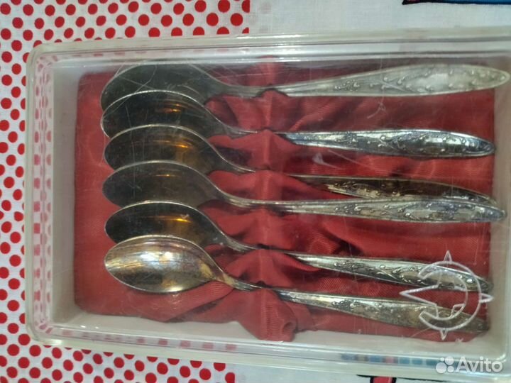Набор ложек мельхиоровых