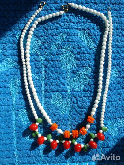 Бусы Чехия Винтаж СССР