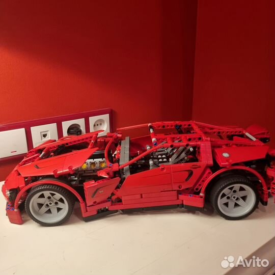 Lego Technic 3333 decool ferrari красный авто