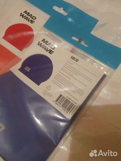 Латексная шапочка Mad Wave для плавания