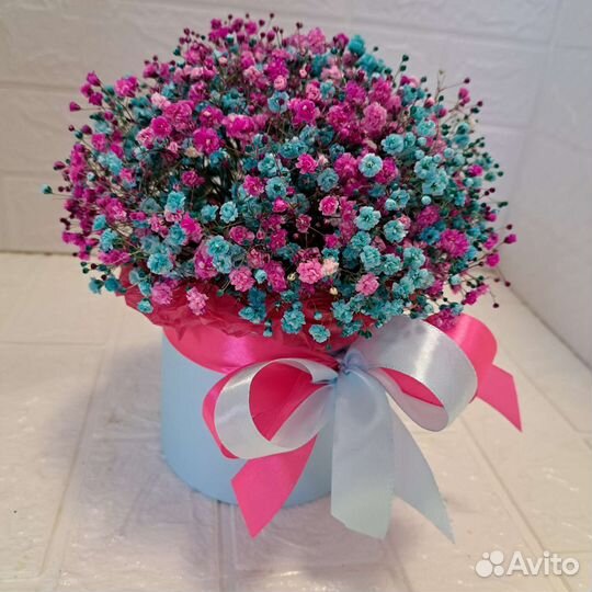 Гипсофила в шляпной коробке