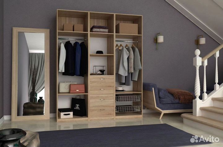 Гардеробная по индивидуальным размерам