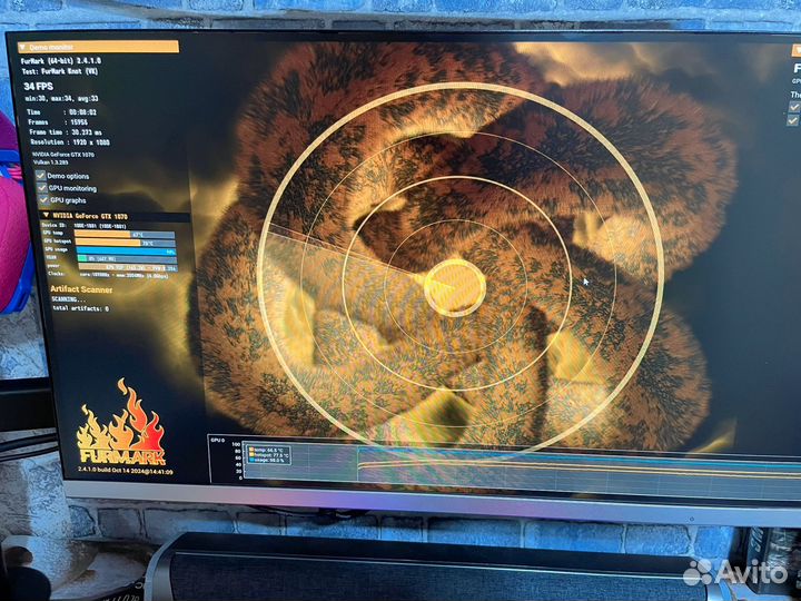 Видеокарта palit GTX 1070 super jetstream