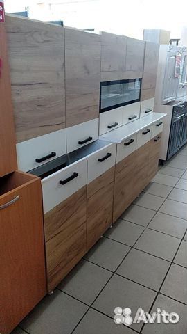 Кухонный гарнитур Рио (Дуб Крафт/беж) Б5