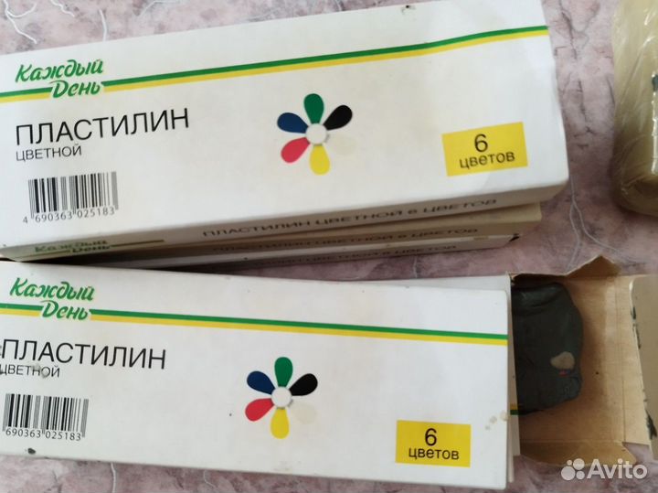 Пластилин скульптурный и обычный