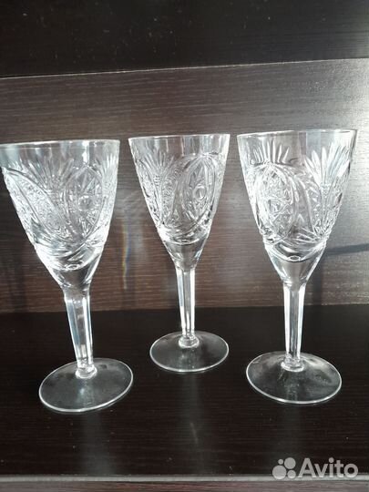 Хрустальные фужеры СССР