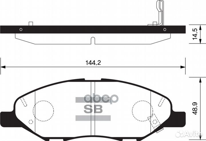 Колодки тормозные SP1383 Sangsin brake