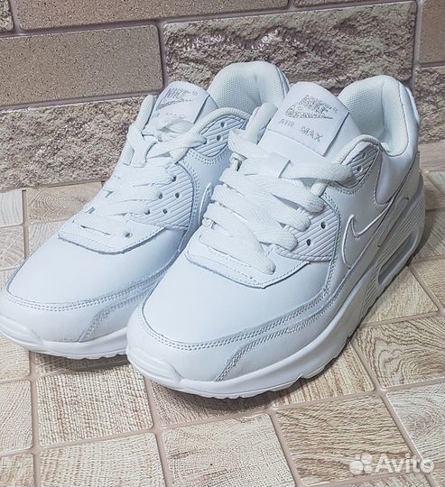 Кроссовки Nike Air Mаx 90 (белые)