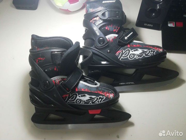 Коньки детские регулируемый размер 31-35
