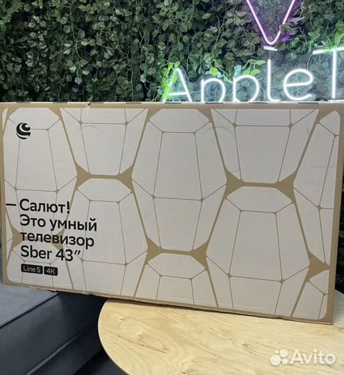 Новый Телевизор 4К Sber 43' 2024г гарантия