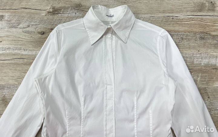 Van Laack женская белая рубашка с эластаном