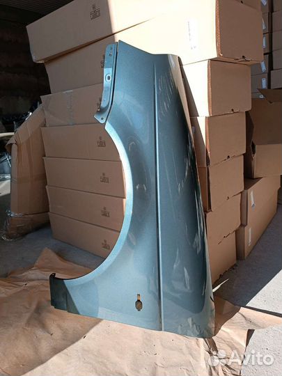 Крыло приора левое цвет серо-сине-зеленый Сочи