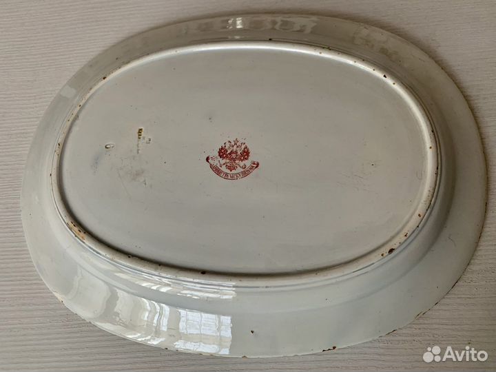 Старинное блюдо Кузнецов