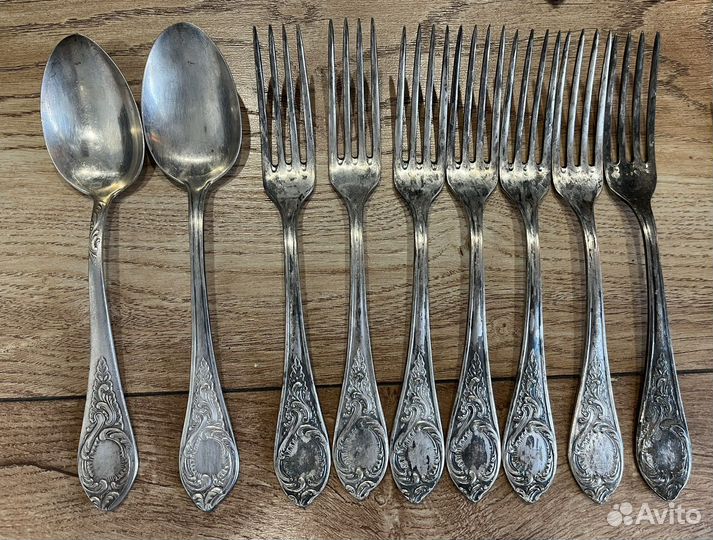 Мельхировые столовые приборы СССР