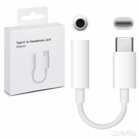 Переходник с Type-C на наушники / адаптер USB-C