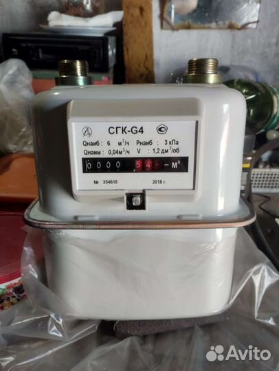 Газовый счетчик новый