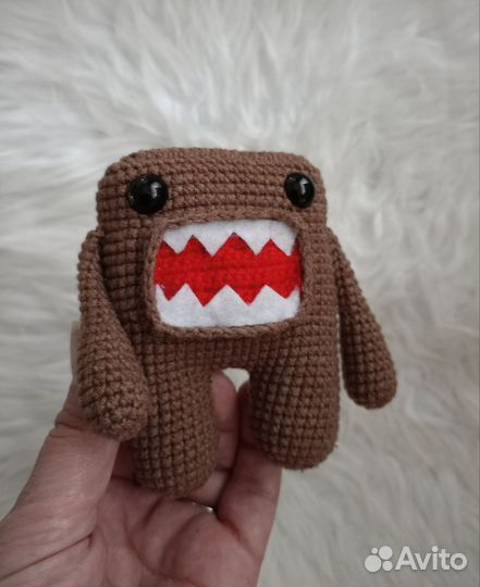 Домо кун вязаный крючком. Вязаная игрушка