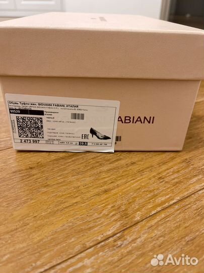 Туфли fabiani 39