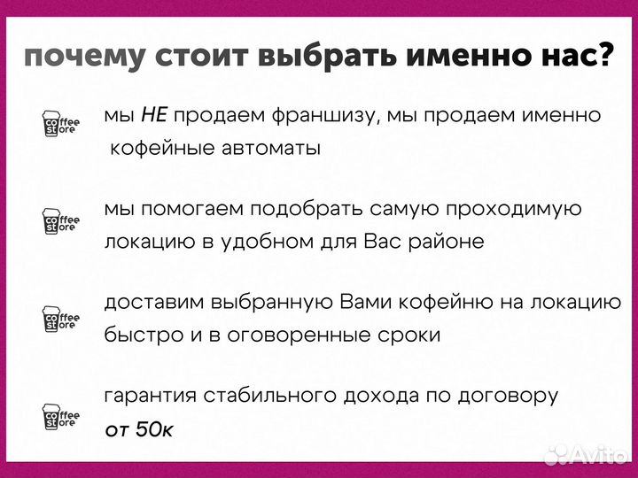 Готовый бизнес кофекорнер